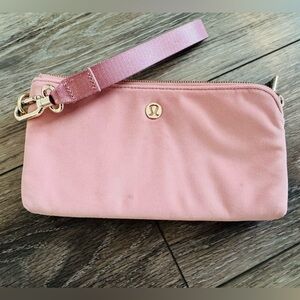 Lululemon Athletica Blush Pink Wristlet